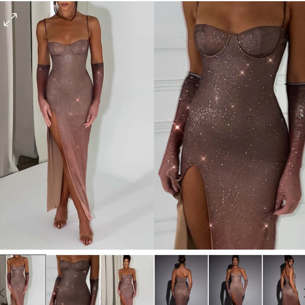 Babyboo - TRIXIE MAXI DRESS - SPARKLE OMBRE PRINT